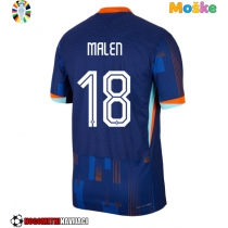 Moške Nogometnih dresov Nizozemska Donyell Malen #18 Gostujoči EP 2024 Kratki rokavi